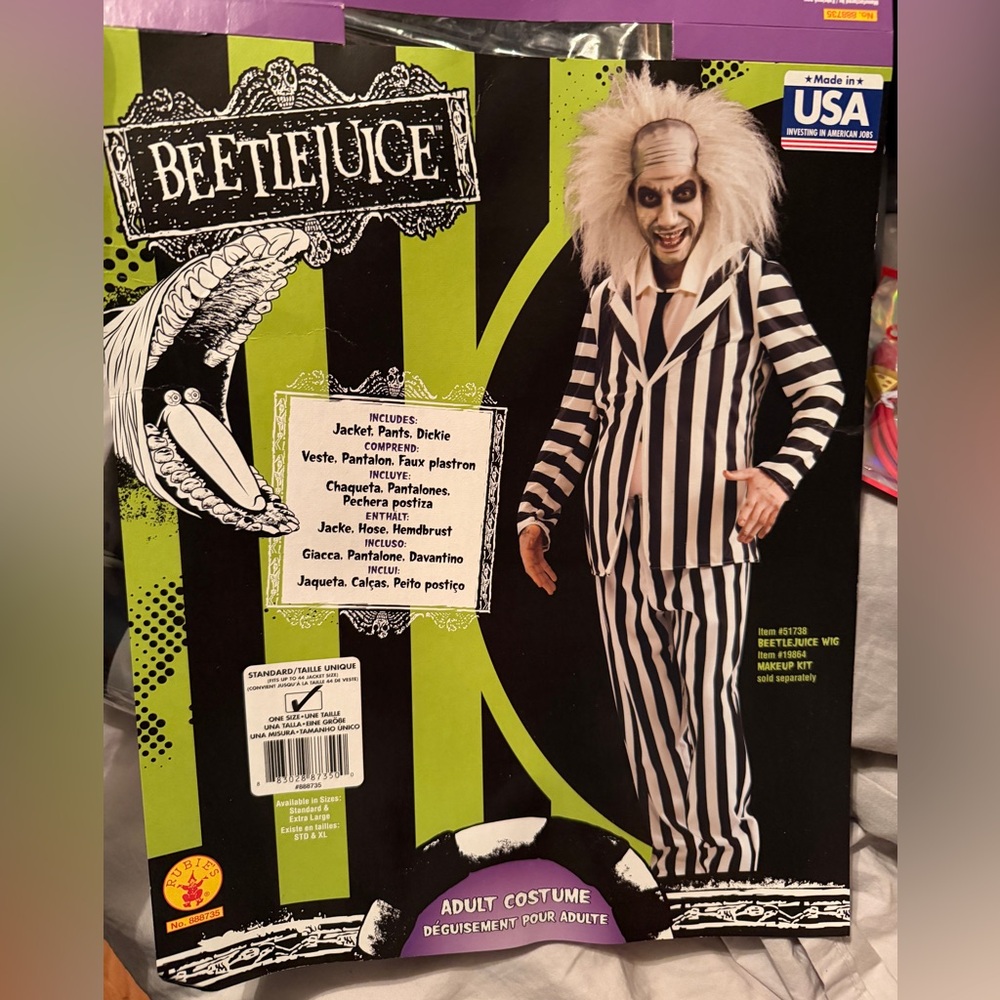 Adult Beetlejuice Costume